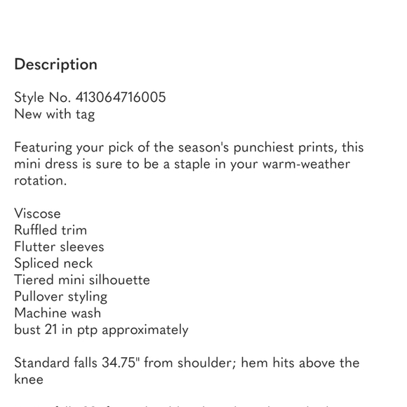 ANTHROPOLOGIE Robin Tiered Mini Dress - Picture 5 of 7